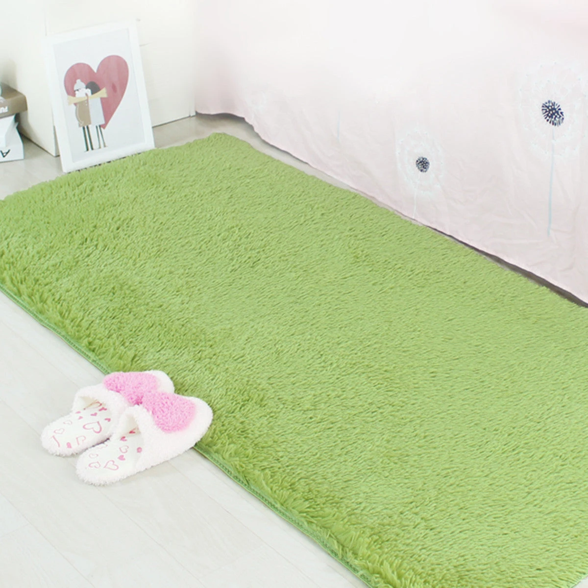 Fluffy Rectangle Floor Rug 23.62x47.2'' 13 Colors Anti-skid Shaggy Area Rug Dining Room Carpet Yoga Bedroom Floor Mat / Cover Child Play Mat Parlor Bedroom Decor 4 Fluffy Rectangle Floor Rug 23.62x47.2'' 13 Colors Anti-skid Shaggy Area Rug Dining Room Carpet Yoga Bedroom Floor Mat / Cover Child Play Mat Parlor Bedroom Decor - Image 2