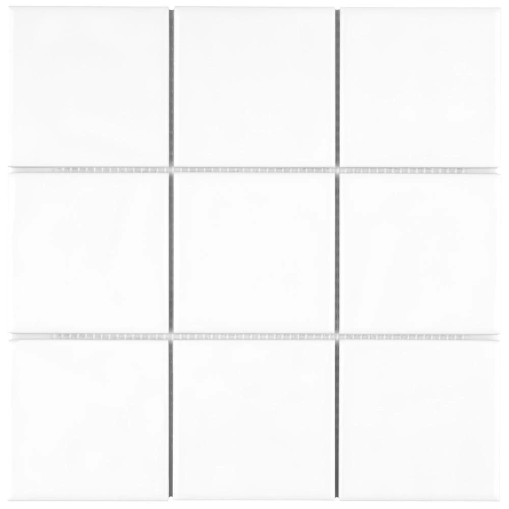 Merola Tile Twist Square White Ice 11-3/4 In. X 11-3/4 In. Ceramic Mosaic (9.79 Sq. Ft. /Case) 3 Merola Tile Twist Square White Ice 11-3/4 In. X 11-3/4 In. Ceramic Mosaic (9.79 Sq. Ft. /Case)