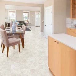 Congoleum ArmorCore Santa Cruz 12-ft W Cut-to-Length Down Pillow Stone Look Low-Gloss Finish Sheet Vinyl