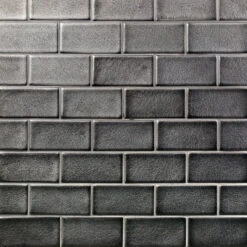 Divine Gunmetal 3 In. X 6 In. Polished Ceramic Subway Tile (32 Pieces, 4 Sq. Ft. / Case)