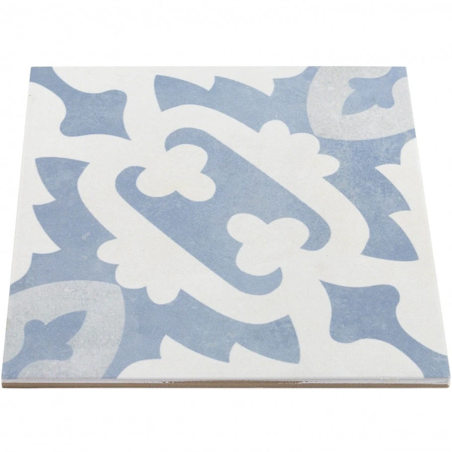 Moma Light Blue Encaustic 9x9 Glazed Porcelain Tile 8 Moma Light Blue Encaustic 9x9 Glazed Porcelain Tile - Image 6