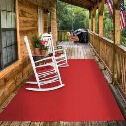 Indoor/Outdoor Carpet With Rubber Marine Backing - Red 6' X 10' - Several Sizes Available - Carpet Flooring For Patio, Porch, Deck, Boat, Basement Or Garage -Discount Flooring Store 13d07349 aa6d 41d6 ba24 3b8ae8899629 1.245082160a287446805d0934f200c6b0 1800x1800