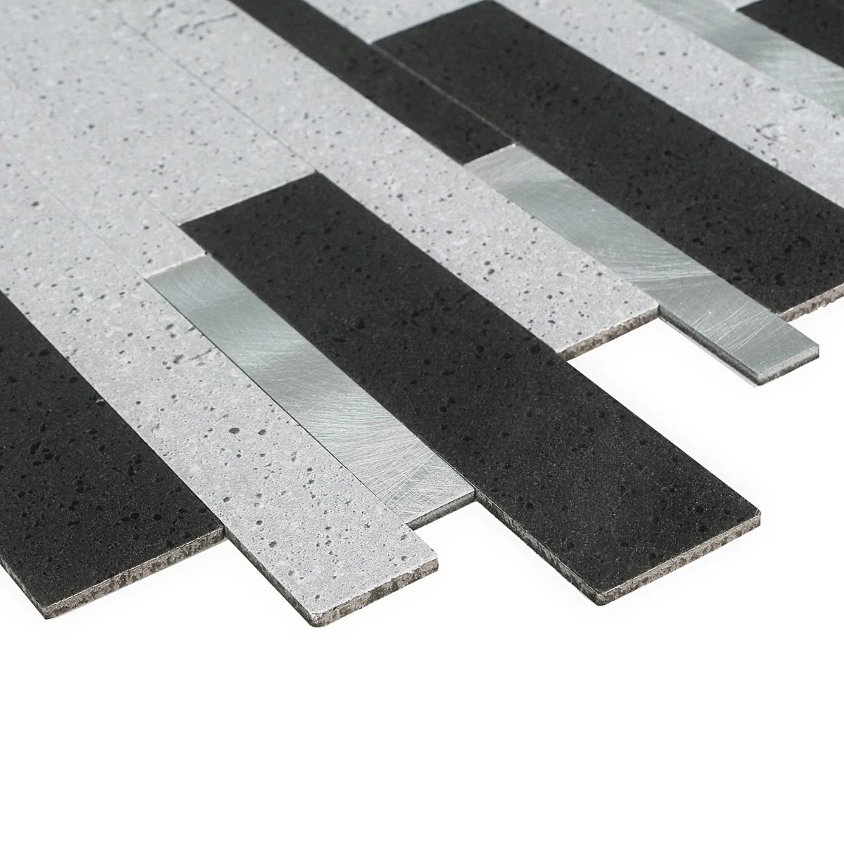 Bond Tile Easy Luxe Metalway Gray 11.81 In. X 11.81 In. SPC Peel And Stick Tile (0.96 Sq. Ft. / Sheet) 9 Bond Tile Easy Luxe Metalway Gray 11.81 In. X 11.81 In. SPC Peel And Stick Tile (0.96 Sq. Ft. / Sheet) - Image 7