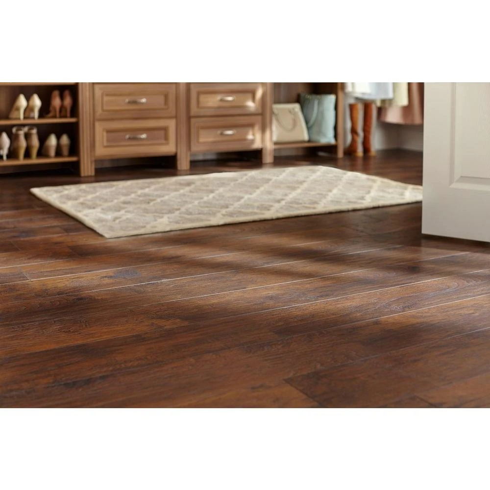 TrafficMASTER Handscraped Saratoga Hickory 7 Mm Thick X 7-2/3 In. Wide X 50-5/8 In. Length Laminate Flooring (1063.5 Sq. Ft. / Pallet) 4 TrafficMASTER Handscraped Saratoga Hickory 7 Mm Thick X 7-2/3 In. Wide X 50-5/8 In. Length Laminate Flooring (1063.5 Sq. Ft. / Pallet) - Image 2