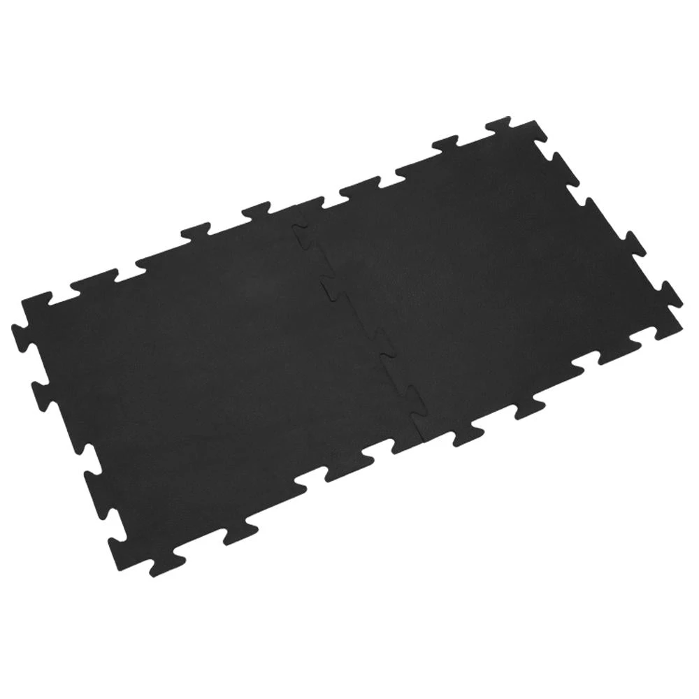 Rubber-Cal Armor-Lock (Fitness) 3/8 In. X 20 In. X 20 In. Black Interlocking Rubber Tiles (16-Pack, 44 Sq. Ft.) 7 Rubber-Cal Armor-Lock (Fitness) 3/8 In. X 20 In. X 20 In. Black Interlocking Rubber Tiles (16-Pack, 44 Sq. Ft.) - Image 5