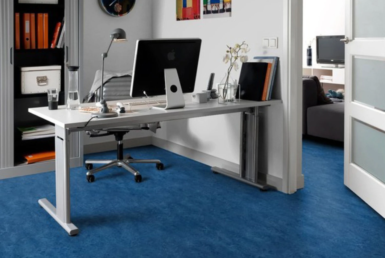 FORBO Marmoleum Click CinchLoc 12"x12" Square Tiles 7 Square Tiles/6.78 Sf 4 FORBO Marmoleum Click CinchLoc 12"x12" Square Tiles 7 Square Tiles/6.78 Sf - Image 2