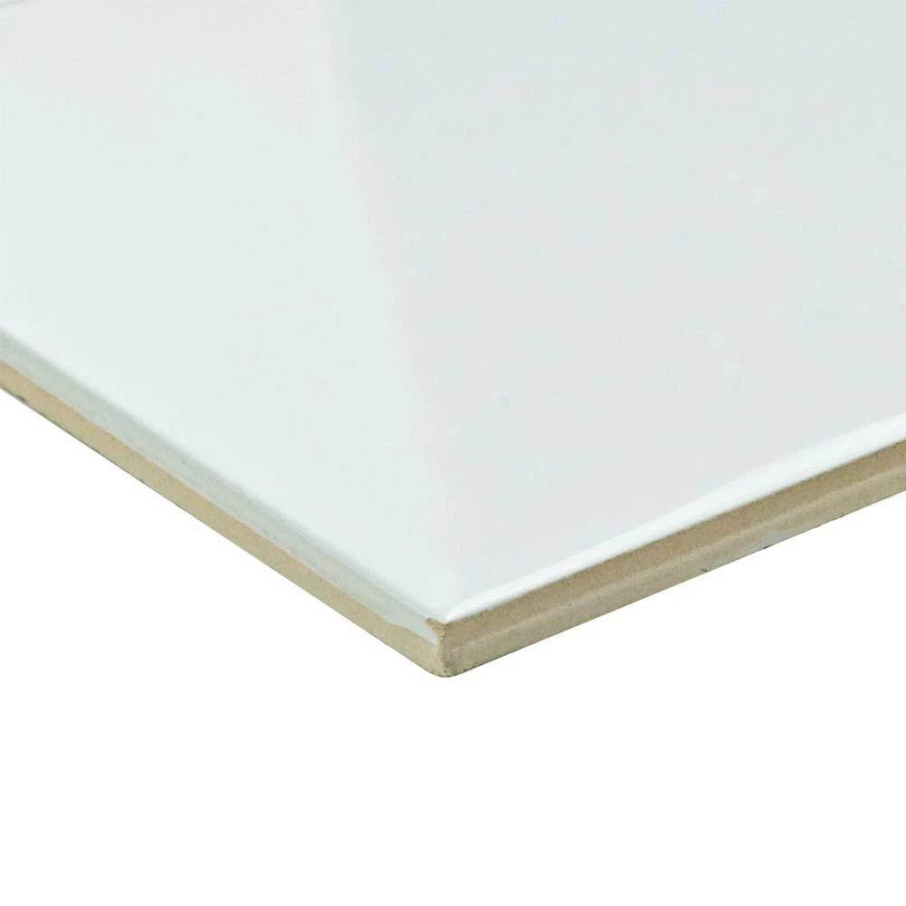 Merola Tile Park Retro White Ice 6 In. X 8 In. Ceramic Subway Wall Tile (9 Sq. Ft. / Case) 4 Merola Tile Park Retro White Ice 6 In. X 8 In. Ceramic Subway Wall Tile (9 Sq. Ft. / Case) - Image 2