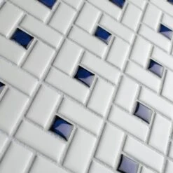 Merola Tile Spiral Blue And White 12-1/2 In. X 12-1/2 In. X 6 Mm Porcelain Mosaic Tile (11.07 Sq. Ft. / Case) 22 Merola Tile Spiral Blue And White 12-1/2 In. X 12-1/2 In. X 6 Mm Porcelain Mosaic Tile (11.07 Sq. Ft. / Case) -Discount Flooring Store 1fdc1ede668fb722ceabd56b3c45337d 1800x1800