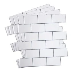 Crystiles 12"x12" Subway White Vinyl Peel And Stick Backsplash Tile, Pro Series Thicker Version, 4-Sheet Pack 19 Crystiles 12"x12" Subway White Vinyl Peel And Stick Backsplash Tile, Pro Series Thicker Version, 4-Sheet Pack -Discount Flooring Store 22bf5239 4317 463e 98b1 b04595aa2f5e 1.de5b63a3938a173514990e8bac69bcb6 1800x1800