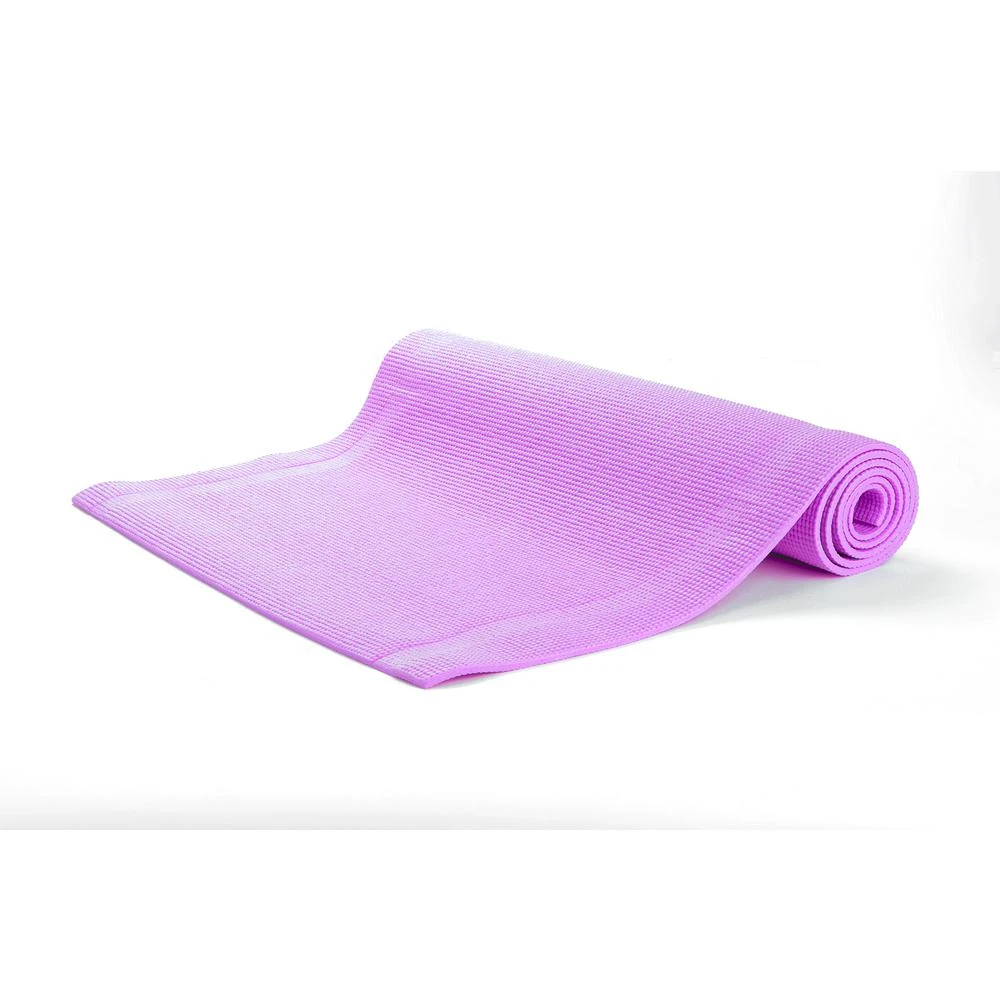 All Purpose Extra Thick Purple Fitness & Exercise 24 In. X 68 In. Yoga Mat With Carrying Strap 5 All Purpose Extra Thick Purple Fitness & Exercise 24 In. X 68 In. Yoga Mat With Carrying Strap - Image 3
