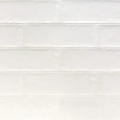 Pacific White 4 In. X 12 In. Polished Ceramic Subway Wall Tile (33 Pieces 10.76 Sq. Ft. / Box)