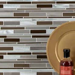 MSI Madison Avenue Interlocking 12 In. X 12 In. X 8mm Glass Metal Mosaic Wall Tile (1 Sq. Ft.) -Discount Flooring Store 239643ef5773f4f513c768d04aadc418 1800x1800