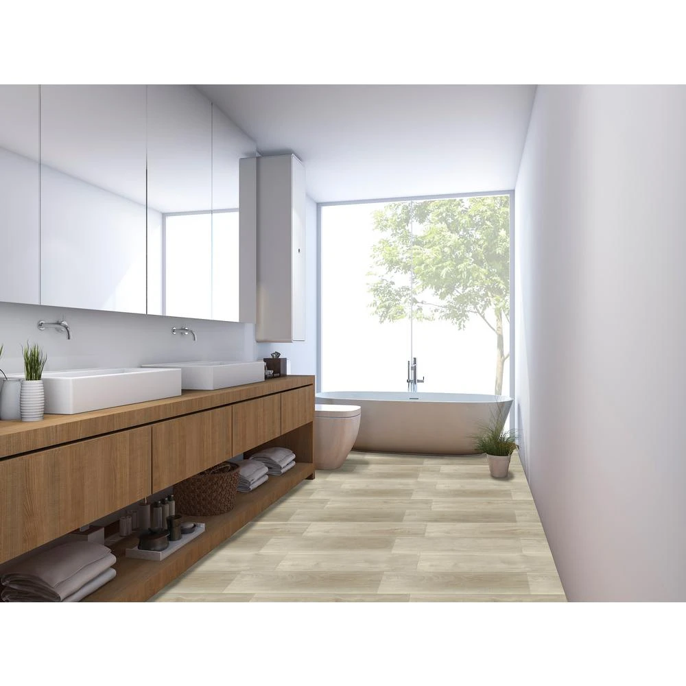 Home Decorators Collection Almond Truffle Maple 7 In. X 42 In. Rigid Core Luxury Vinyl Plank Flooring (20.8 Sq. Ft. / Case) 4 Home Decorators Collection Almond Truffle Maple 7 In. X 42 In. Rigid Core Luxury Vinyl Plank Flooring (20.8 Sq. Ft. / Case) - Image 2