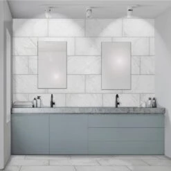 Florida Tile Home Collection Brilliance White Rectified 12 In. X 24 In. Porcelain Floor And Wall Tile (13.3 Sq. Ft. / Case) -Discount Flooring Store 26f7421a39b073d8868002725bed9178 1800x1800