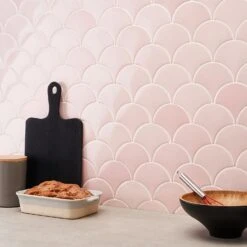 Bond Tile Riptide Rose 2.44 In. X 5 In. Fish Scale Polished Ceramic Wall Tile (48 Pieces 4.06 Sq. Ft. / Case) -Discount Flooring Store 27b55a16 8fcb 4e15 9f31 c341cefacddd.f9f6f46653866e1033e2cb44abf19c40 1800x1800