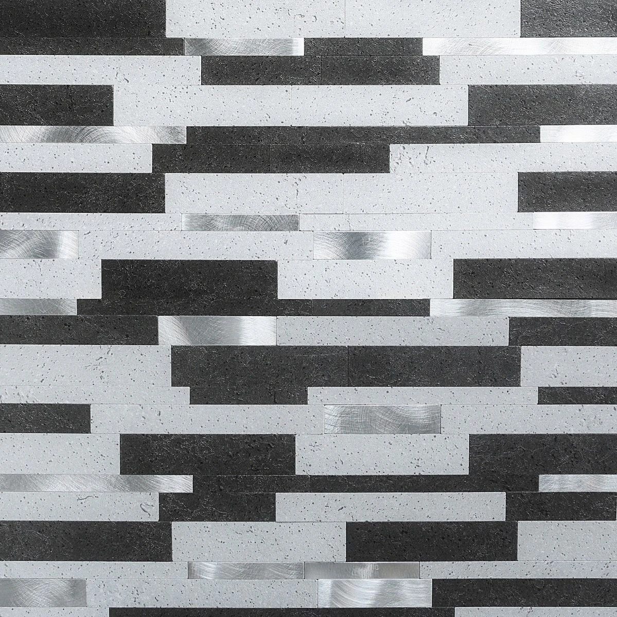 Bond Tile Easy Luxe Metalway Gray 11.81 In. X 11.81 In. SPC Peel And Stick Tile (0.96 Sq. Ft. / Sheet) 3 Bond Tile Easy Luxe Metalway Gray 11.81 In. X 11.81 In. SPC Peel And Stick Tile (0.96 Sq. Ft. / Sheet)