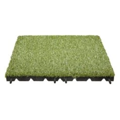 Technoflex 19 In. X 19 In. Artificial Grass Tile (8-Pack)