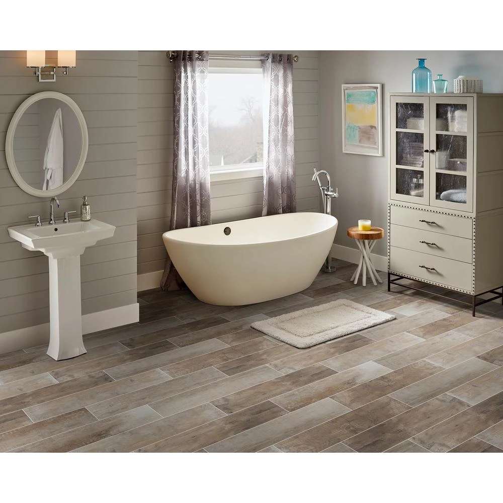 MSI Barnwood Cognac 8 In. X 36 In. Matte Porcelain Floor And Wall Tile (20 Cases / 280 Sq. Ft. / Pallet) 4 MSI Barnwood Cognac 8 In. X 36 In. Matte Porcelain Floor And Wall Tile (20 Cases / 280 Sq. Ft. / Pallet) - Image 2