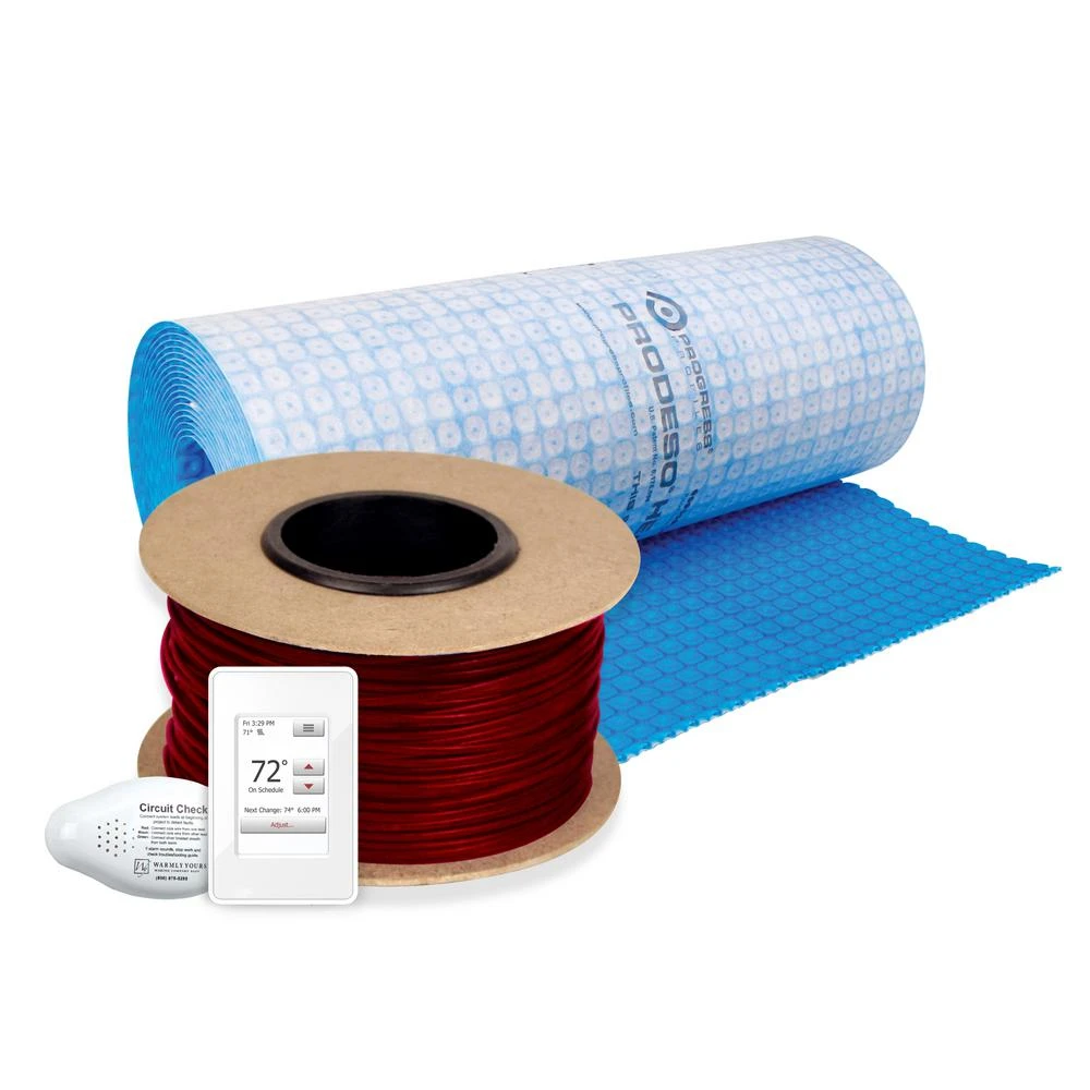 WarmlyYours 180 Ft. Cable System With Heat Membrane And Touch Screen Thermostat 3 WarmlyYours 180 Ft. Cable System With Heat Membrane And Touch Screen Thermostat