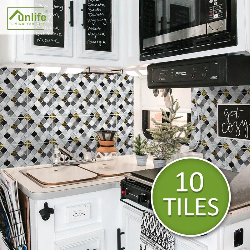 10Pcs Moroccan Tile Stickers Self-adhesive Wall Stickers Kitchen Bathroom Decor 10 10Pcs Moroccan Tile Stickers Self-adhesive Wall Stickers Kitchen Bathroom Decor - Image 8