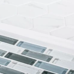 Jeffrey Court Whisper Valley White 11 In. X 12.687 In. X 6 Mm Hexagon Matte Porcelain Wall And Floor Mosaic Tile -Discount Flooring Store 3086885a111d68bd66d95d3a7a665852 1800x1800