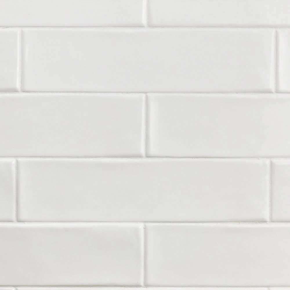 Ivy Hill Tile Birmingham Bianco 3 In. X 12 In. 8mm Polished Ceramic Subway Tile (5.38 Sq. Ft. / Box) 6 Ivy Hill Tile Birmingham Bianco 3 In. X 12 In. 8mm Polished Ceramic Subway Tile (5.38 Sq. Ft. / Box) - Image 4