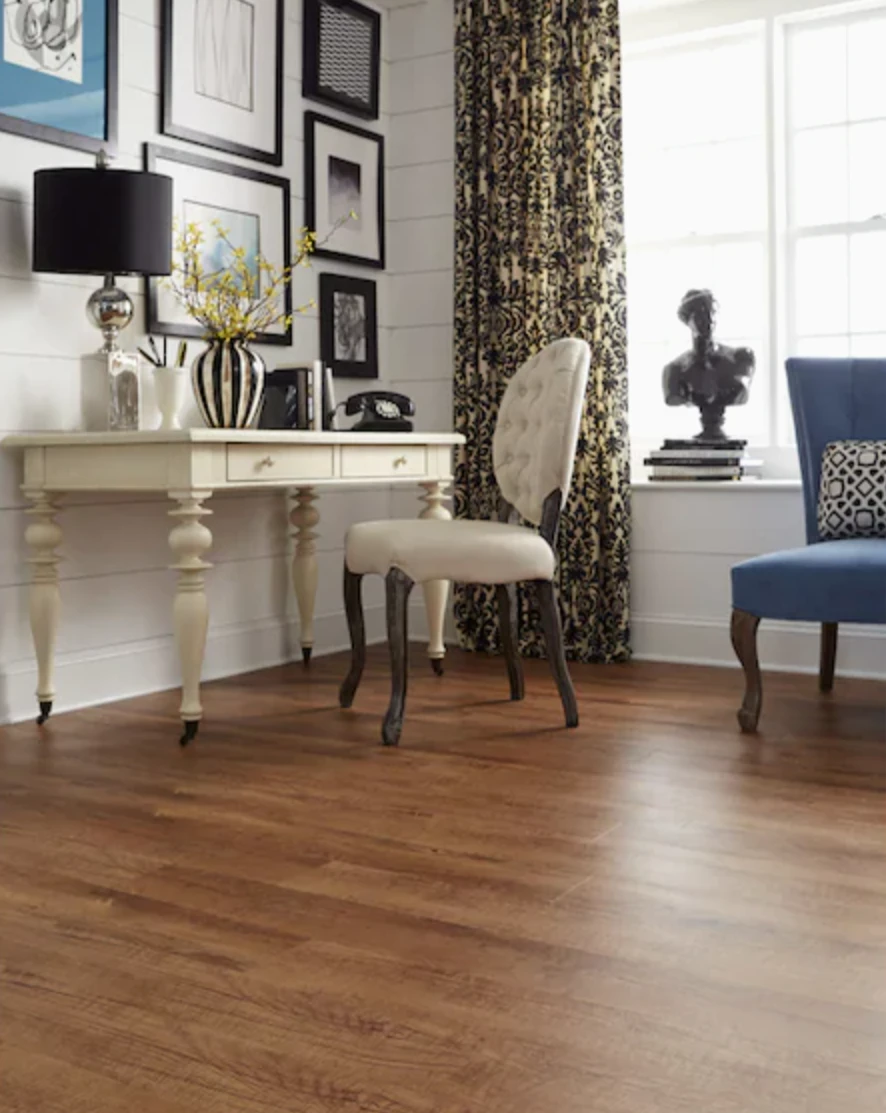 STAINMASTER Stainmaster 10-Piece 6-in X 48-in Cheyenne Luxury Adhesive Vinyl Plank Flooring- (19.03 Sq Ft Case) 3 STAINMASTER Stainmaster 10-Piece 6-in X 48-in Cheyenne Luxury Adhesive Vinyl Plank Flooring- (19.03 Sq Ft Case) - Image 2