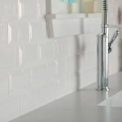 Daltile Restore 3 In. X 6 In. Ceramic Bevel Bright White Subway Tile (10 Sq. Ft. / Case) -Discount Flooring Store 395692591ed45a5b84dc9e9003e5158a 1800x1800