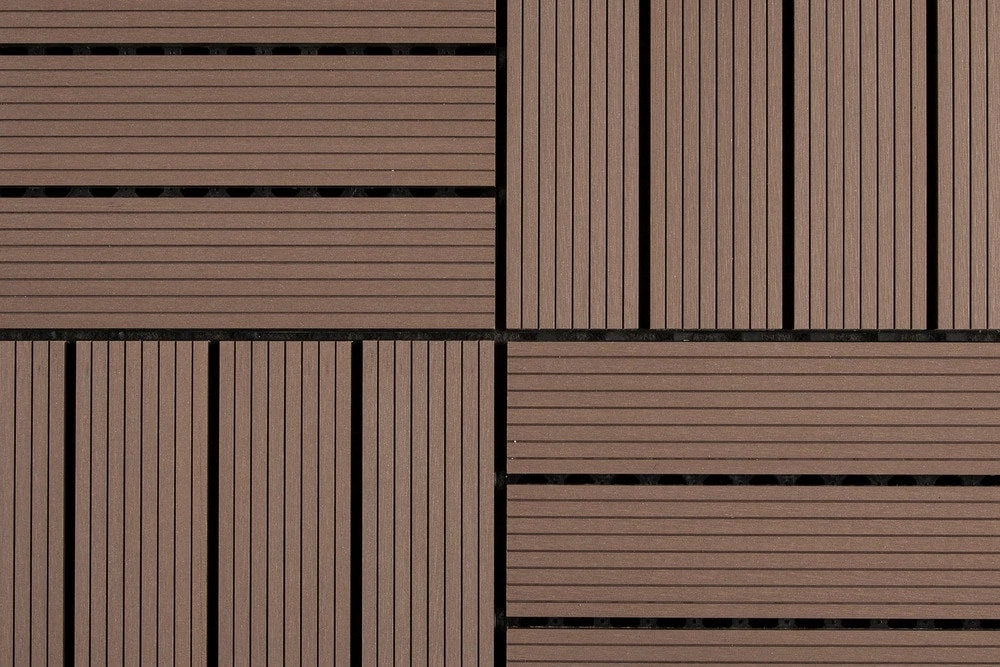 BuildDirect Brown 12" X 12" Interlocking Deck Tile (10sq. Ft. Per Box) 5 BuildDirect Brown 12" X 12" Interlocking Deck Tile (10sq. Ft. Per Box) - Image 3