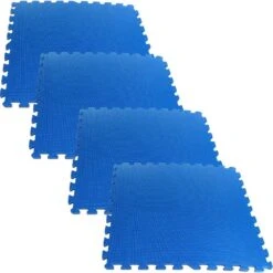 Stalwart Ultimate Comfort Blue 24 In. X 24 In. Foam Garage Floor (4-Pack)