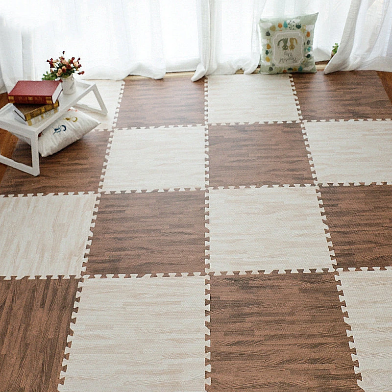 Jeobest Foam Floor Play Mat - Foam Mat Floor Tile - Playmat Foam Interlocking Puzzle Floor Mat - 6PCS Wood Soft EVA Foam Play Mat Kids Puzzle Floor Foam Mat (white Wood Grain) 11.8 X 11.8 Inch) MZ 6 Jeobest Foam Floor Play Mat - Foam Mat Floor Tile - Playmat Foam Interlocking Puzzle Floor Mat - 6PCS Wood Soft EVA Foam Play Mat Kids Puzzle Floor Foam Mat (white Wood Grain) 11.8 X 11.8 Inch) MZ - Image 4