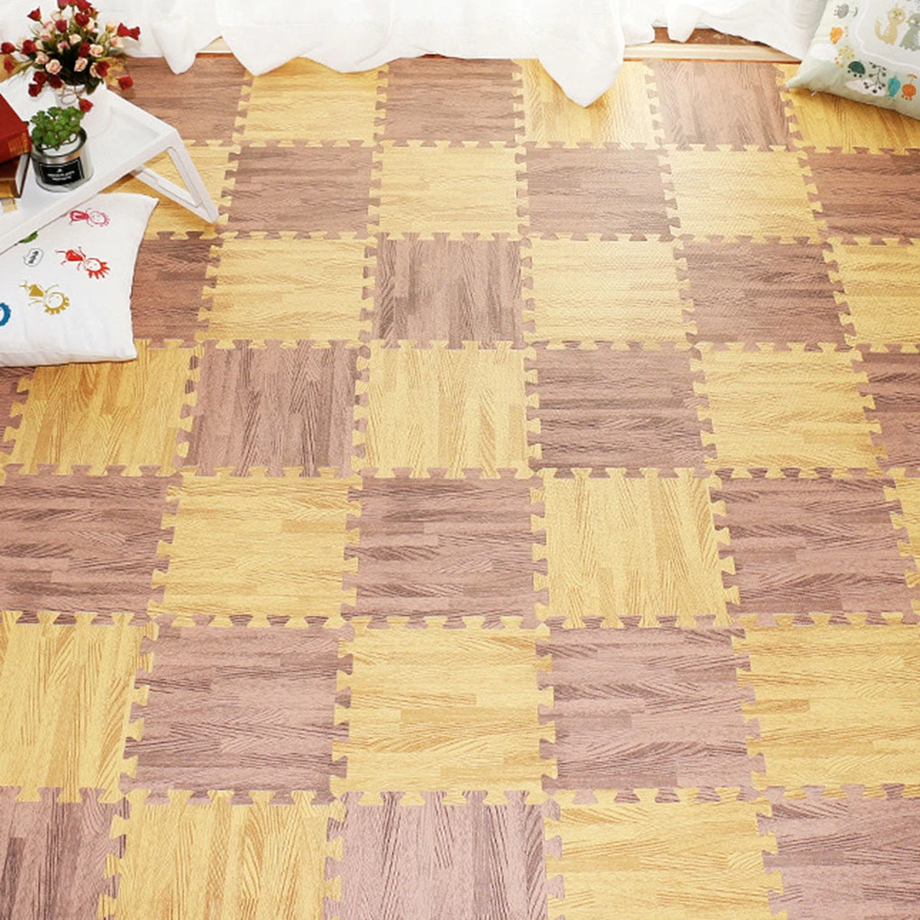 TureClos Home Floor Mat Carpet Blanket Exercise Gym Kid Play Crawling Wood Pattern Foam Carpet 4 TureClos Home Floor Mat Carpet Blanket Exercise Gym Kid Play Crawling Wood Pattern Foam Carpet - Image 2