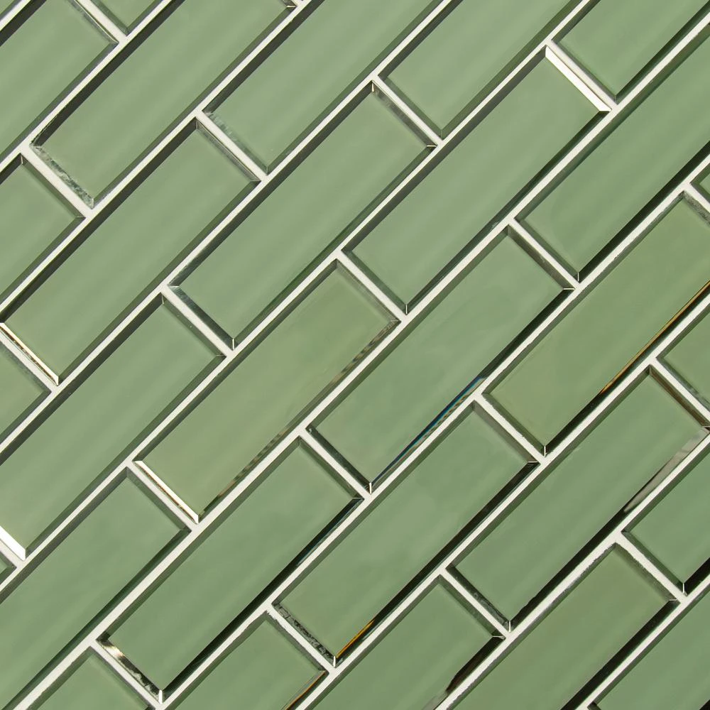 MSI Evergreen Textured Beveled Subway 11.73 In. X 11.73 In. X 8mm Glass Mesh-Mounted Mosaic Wall Tile (9.6 Sq. Ft. / Case) 8 MSI Evergreen Textured Beveled Subway 11.73 In. X 11.73 In. X 8mm Glass Mesh-Mounted Mosaic Wall Tile (9.6 Sq. Ft. / Case) - Image 6