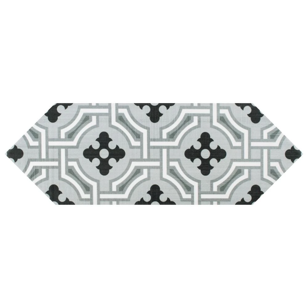 Merola Tile Kite Black 4 In. X 11-3/4 In. Porcelain Floor And Wall Subway Tile (11.81 Sq. Ft. / Case) 16 Merola Tile Kite Black 4 In. X 11-3/4 In. Porcelain Floor And Wall Subway Tile (11.81 Sq. Ft. / Case) - Image 14