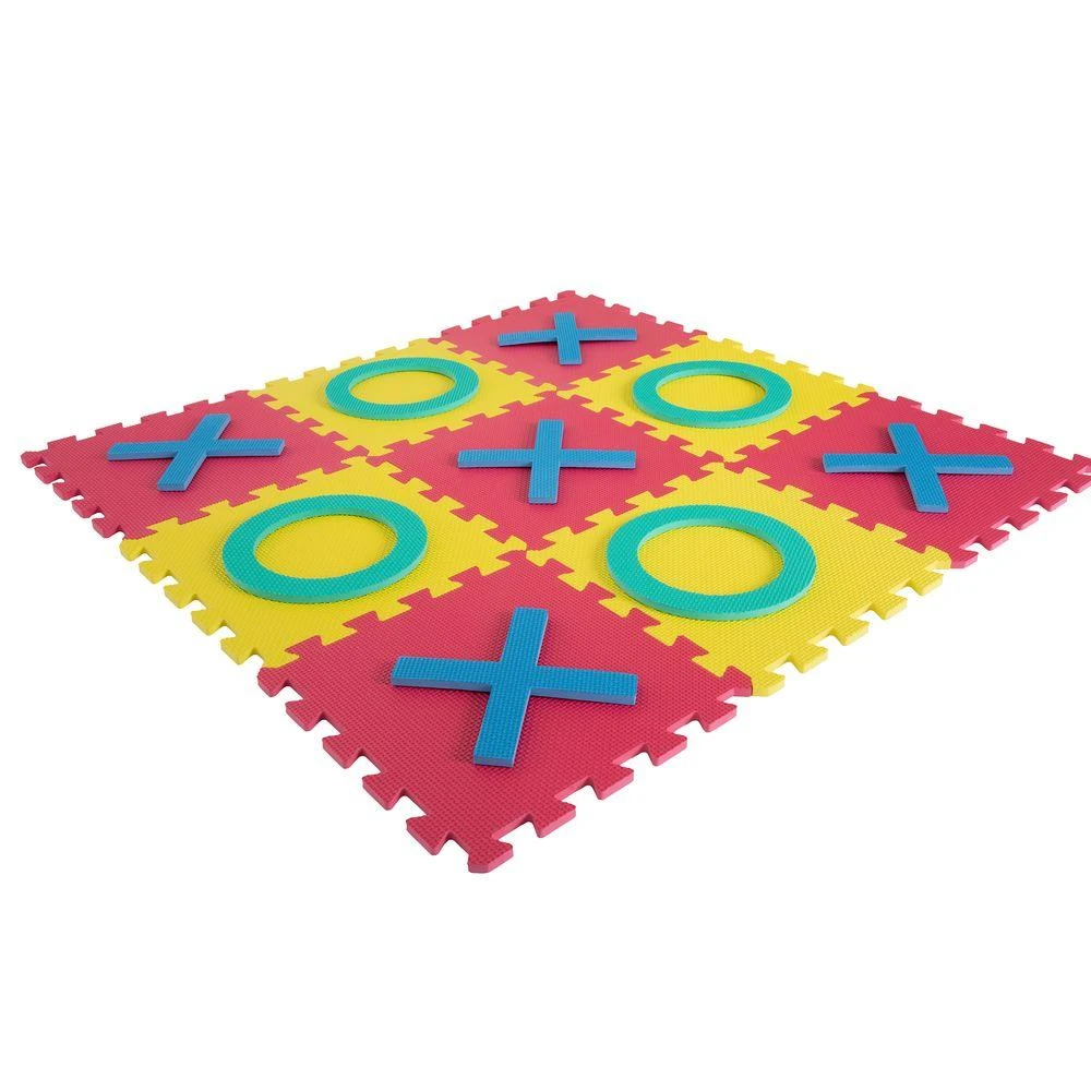 Hey! Play! Multi-Colored 36 In. X 36 In. X 0.325 In. Giant Interlocking Foam Square Tic-Tac-Toe Game 5 Hey! Play! Multi-Colored 36 In. X 36 In. X 0.325 In. Giant Interlocking Foam Square Tic-Tac-Toe Game - Image 3