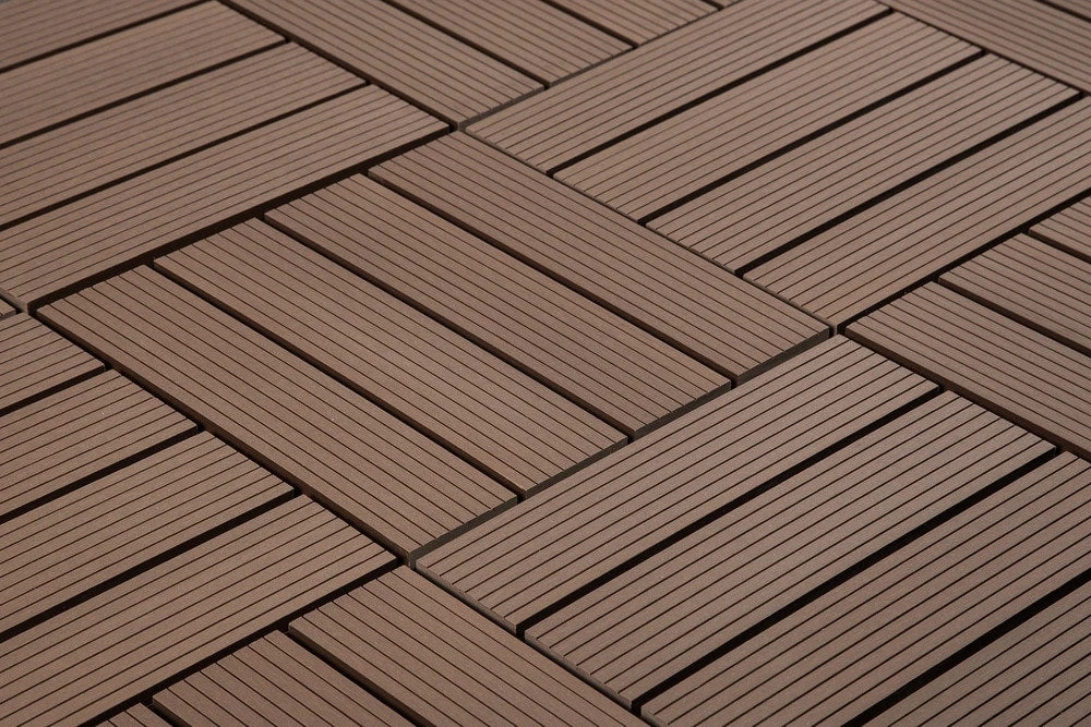 BuildDirect Brown 12" X 12" Interlocking Deck Tile (10sq. Ft. Per Box) 6 BuildDirect Brown 12" X 12" Interlocking Deck Tile (10sq. Ft. Per Box) - Image 4