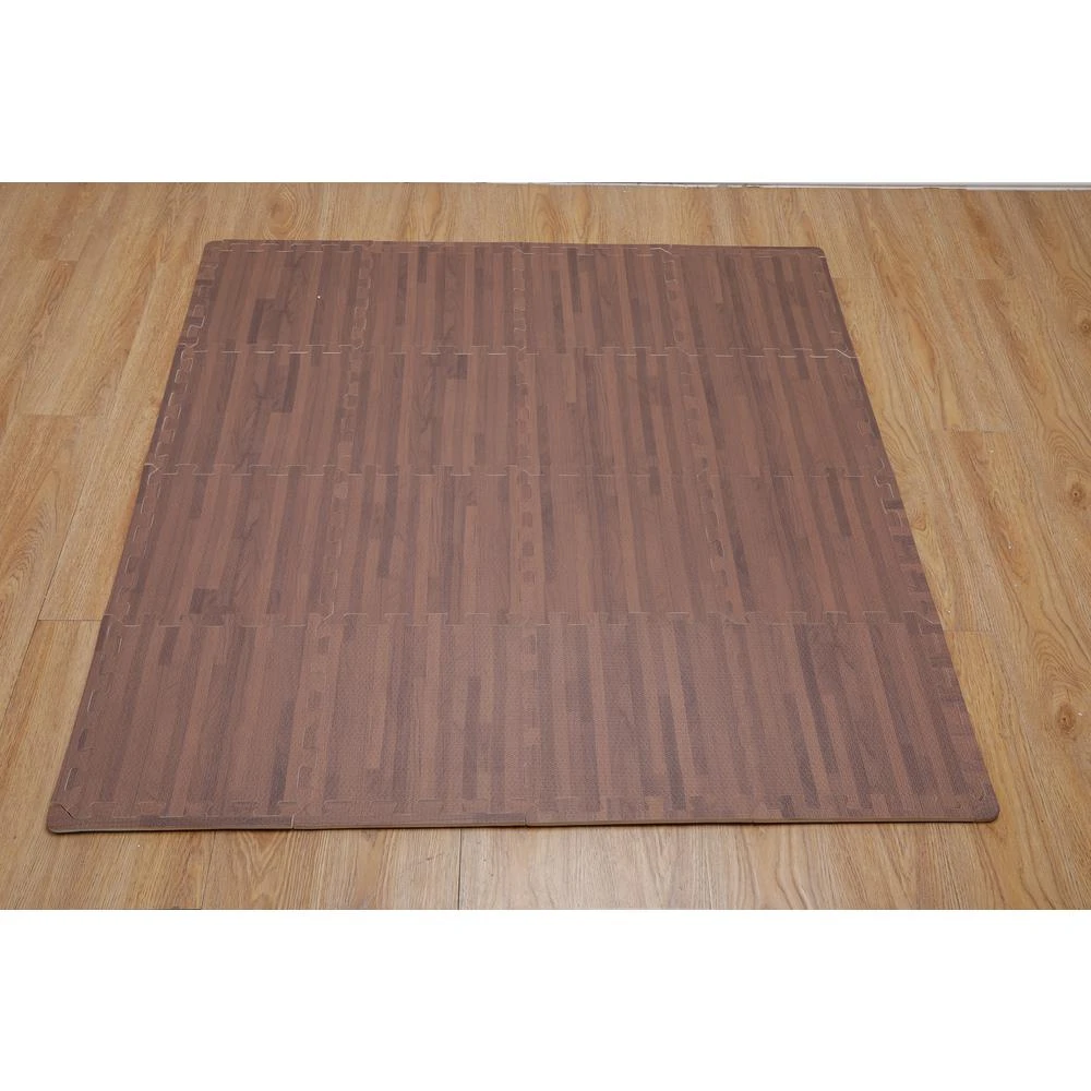 206996596 Soft EVA Foam Mat Flooring Tiles, Cherry Wood Print, 16 PC, 12" X 12", 16 Sq. Ft. 10 206996596 Soft EVA Foam Mat Flooring Tiles, Cherry Wood Print, 16 PC, 12" X 12", 16 Sq. Ft. - Image 8