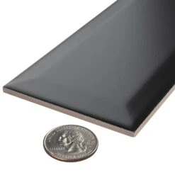 Merola Tile Crown Heights Beveled 3 In. X 6 In. Matte Black Ceramic Wall Tile (6.03 Sq. Ft. /Case) -Discount Flooring Store 4dc56fbd85425ff6d1fb9bd28bc51c31 1800x1800