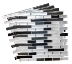 Crystiles Black, Deep Grey And Brushed Silver 12 In. X 12 In. Peel And Stick Vinyl Wall Tile Backsplash, "Pro" Series Thicker Version (4-Pack) -Discount Flooring Store 505dd61c ad80 45bd 84df 630048b75e3a 1.e47f3c7ab7b706ec14c0f1332d7296ec 1800x1800