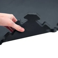 FlooringInc 5/8" Premium Interlocking Foam Tiles - Ideal For Pilates, Yoga, Other Aerobic/Cardio Work Outs, And Kids Playrooms, Black, 16 Pack -Discount Flooring Store 52da58b9 3463 4afd bc89 7a5ff12c847c.dfe4a4afe583ff025161dc740b3b586e 1800x1800