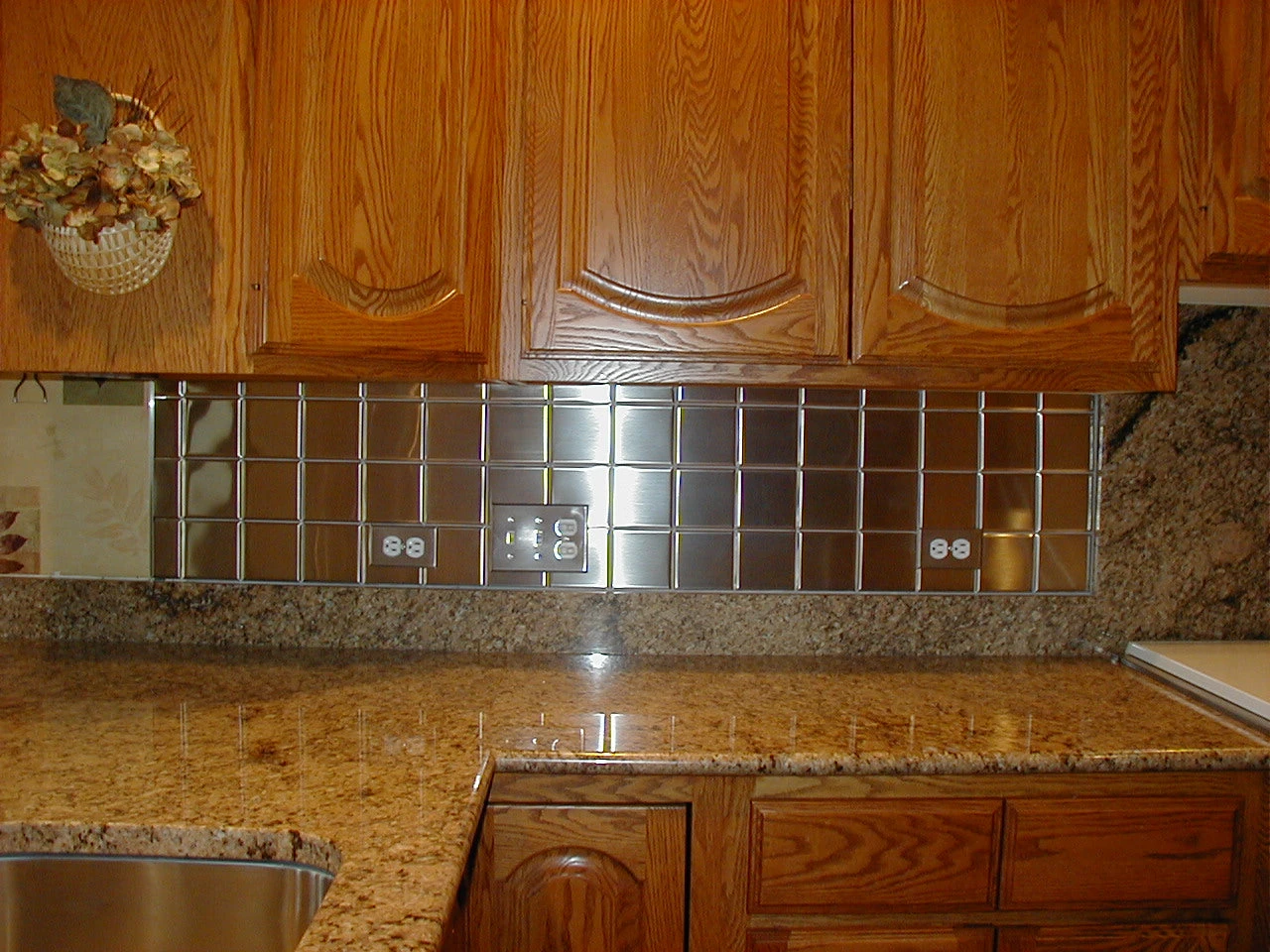 4" X 4" Brushed Stainless Steel Kitchen Back Splash Tile (9 Tile) $17.95/SF 5 4" X 4" Brushed Stainless Steel Kitchen Back Splash Tile (9 Tile) $17.95/SF - Image 3