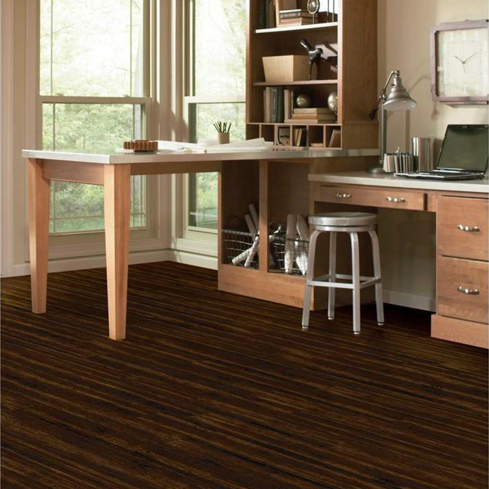 Home Legend Distressed Strand Woven Harvest 3/8 In. X 5-1/8 In. Wide X 36 In. Length Click Lock Bamboo Flooring (25.625 Sq.ft./case) 5 Home Legend Distressed Strand Woven Harvest 3/8 In. X 5-1/8 In. Wide X 36 In. Length Click Lock Bamboo Flooring (25.625 Sq.ft./case) - Image 3