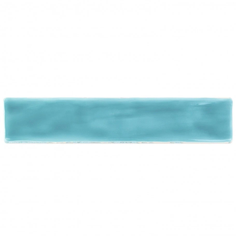 Brookline Turquoise 2 In. X 10 In. Polished Ceramic Subway Wall Tile (40 Pieces / 5.38 Sq. Ft. / Box) 6 Brookline Turquoise 2 In. X 10 In. Polished Ceramic Subway Wall Tile (40 Pieces / 5.38 Sq. Ft. / Box) - Image 4