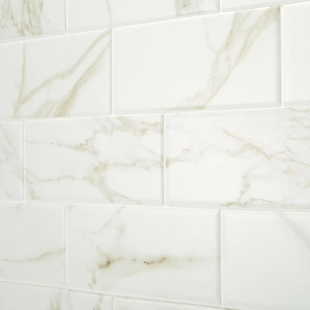 Marazzi Developed By Nature Calacatta 3 In. X 6 In. Glazed Ceramic Wall Tile (12 Sq. Ft. / Case) 7 Marazzi Developed By Nature Calacatta 3 In. X 6 In. Glazed Ceramic Wall Tile (12 Sq. Ft. / Case) - Image 5