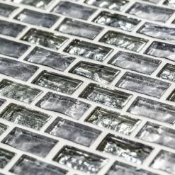 Jeffrey Court Treasure Bell Grey 11-7/8 In. X 12 In. X 8 Mm Interlocking Textured Glass Mosaic Tile -Discount Flooring Store 5ce55b11834b6de10e84190565d4a0f7 1800x1800