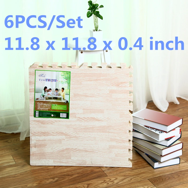 Jeobest Foam Floor Play Mat - Foam Mat Floor Tile - Playmat Foam Interlocking Puzzle Floor Mat - 6PCS Wood Soft EVA Foam Play Mat Kids Puzzle Floor Foam Mat (white Wood Grain) 11.8 X 11.8 Inch) MZ 9 Jeobest Foam Floor Play Mat - Foam Mat Floor Tile - Playmat Foam Interlocking Puzzle Floor Mat - 6PCS Wood Soft EVA Foam Play Mat Kids Puzzle Floor Foam Mat (white Wood Grain) 11.8 X 11.8 Inch) MZ - Image 7