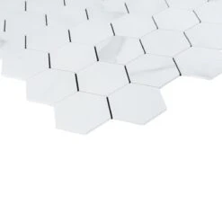 Bond Tile Easy Luxe Hex Calacatta 11.61 In. X 11.81 In. SPC Peel And Stick Tile (0.95 Sq. Ft. / Sheet) -Discount Flooring Store 620c47f4 338e 4a62 ad7d 59d40c2f3ef8.5dc2b83285f32ba08c5a5334ac02c131 1800x1800