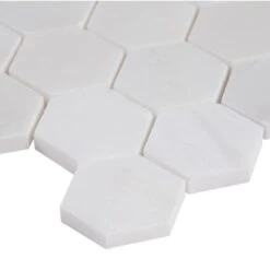 MSI Greecian White Hexagon 12 In. X 11.75 In. X 10mm Polished Marble Mesh-Mounted Mosaic Tile (9.8 Sq. Ft. / Case) 11 MSI Greecian White Hexagon 12 In. X 11.75 In. X 10mm Polished Marble Mesh-Mounted Mosaic Tile (9.8 Sq. Ft. / Case) -Discount Flooring Store 68bef978e8216f512a623fc8bd20c8c7 1800x1800