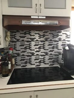 Crystiles Black, Deep Grey And Brushed Silver 12 In. X 12 In. Peel And Stick Vinyl Wall Tile Backsplash, "Pro" Series Thicker Version (4-Pack) -Discount Flooring Store 6a1a9ffe 3ced 40a8 b7e3 3950c7207ee5.a6a4567cf361c3bc44cb87b62cb9715d 1800x1800