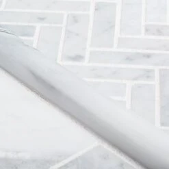 Jeffrey Court Jet Stream White Herringbone 10 In. X 11 In. X 8 Mm Honed Marble Stone Mosaic Wall/Floor Tile -Discount Flooring Store 6ac4903c87ea3b2aca9cd1b87a92046a 1800x1800